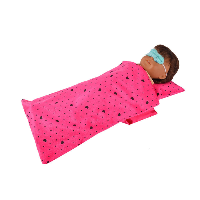 Doll Sleeping Bag Sized for 15 or 18 inch Dolls - FREE SHIPPING