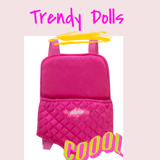 Doll Carrier | Pink Doll Carrier | Trendy Dolls