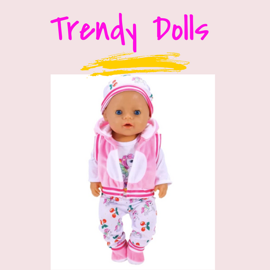15 inch Doll Cherry Pajamas | Bitty Baby Cherry Pajamas | Trendy Dolls
