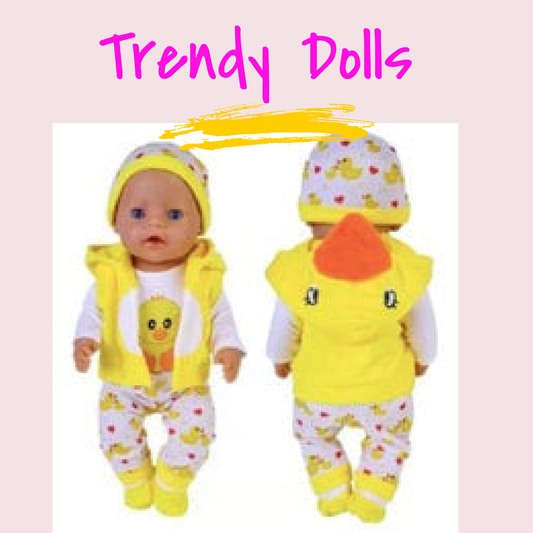 15 in Doll Pajamas | Bitty Pajamas | Trendy Dolls