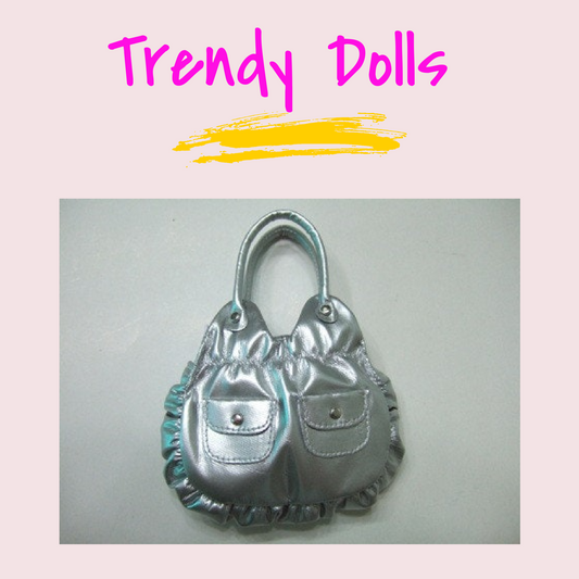 18 in Silver Doll Purse | Trendy Doll Purse | Trendy Dolls