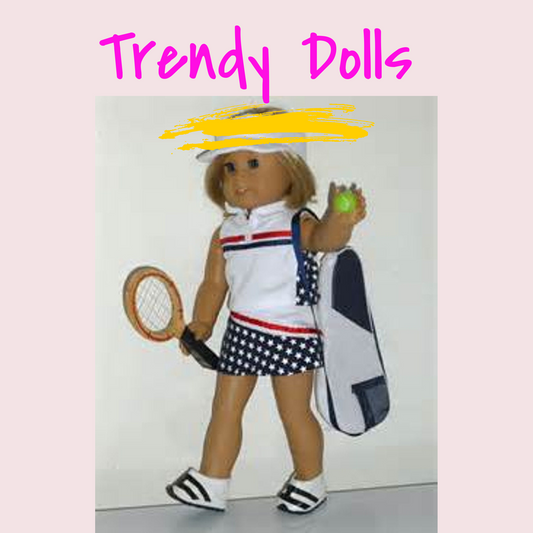 Doll Tennis Outfit | 18 in Doll Tennis | Trendy Dolls