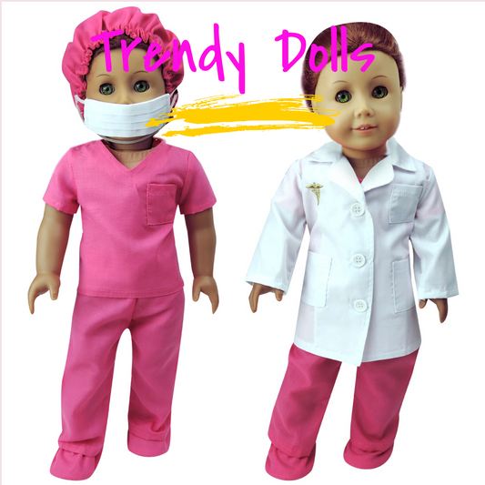 18 in Doll Scrubs | Doll Scrubs | Trendy Dolls