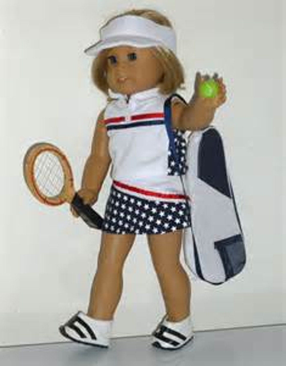 Tennis Uniform for 18 inch American Girl Dolls
