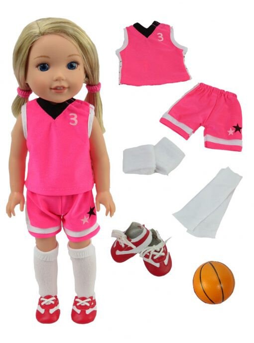 Dolls Basketball Uniform | Wellie Wisher Uniform | Trendy Dolls