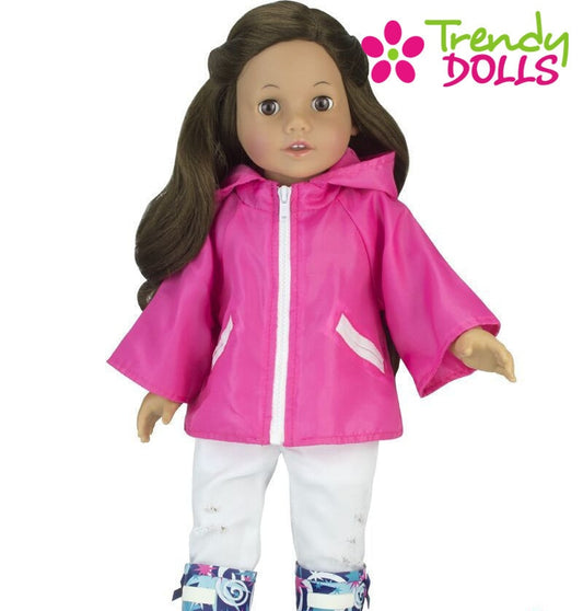 18 in Doll Rain Jacket | Doll Rain Jacket | Trendy Dolls