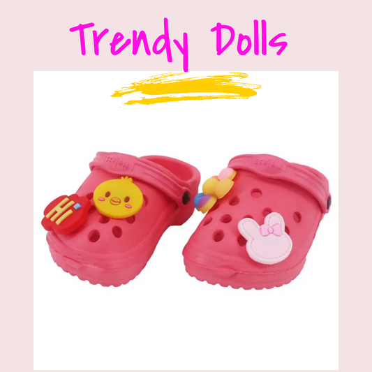 18 in Doll Crocs Shoes | 18 in Doll Jibbitz | Trendy Dolls