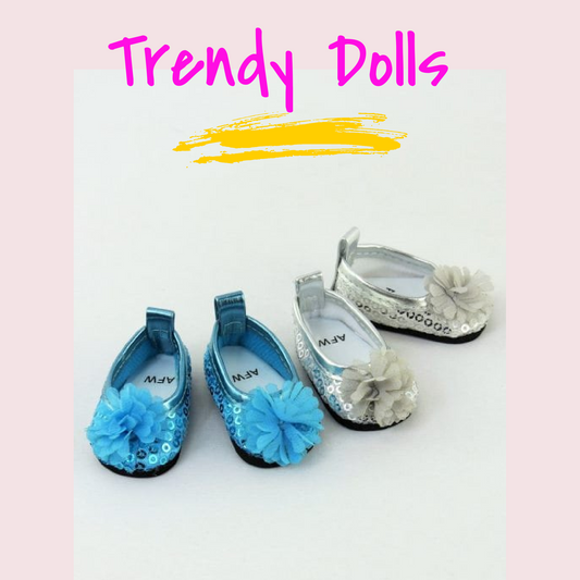 Wellie Wisher Glitter Shoes | Doll Glitter Shoes | Trendy Dolls