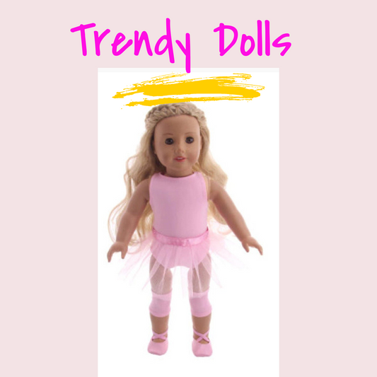 18" Doll Ballet Uniform | American Girl Doll Ballet Uniform | Trendy Dolls