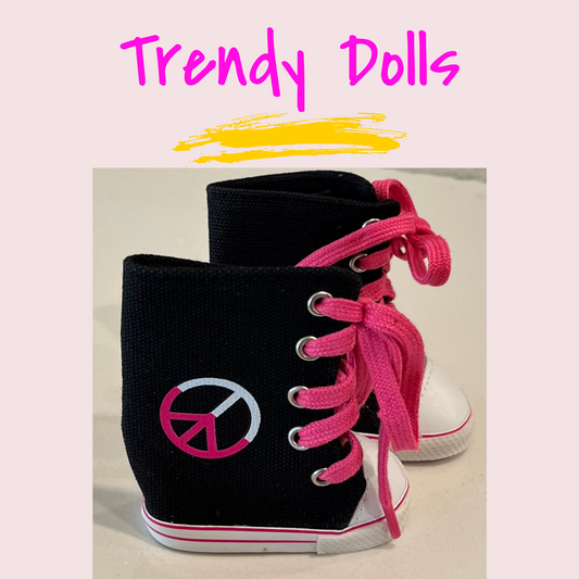 Doll Peace Hightops | AGD Doll Shoes | Trendy Dolls