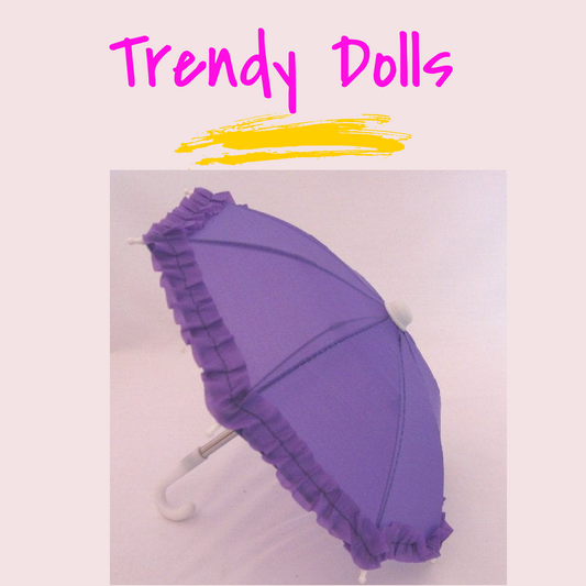 Doll Purple Umbrella | Doll Umbrella | Trendy Dolls