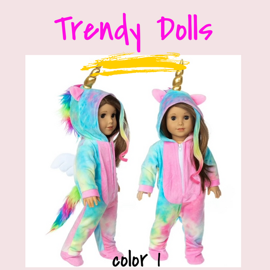 18 in doll unicorn outfit | Trendy Dolls